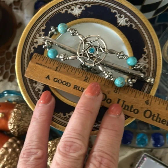 Native American Dream Catcher Hair Barrette - Picture 6 of 10